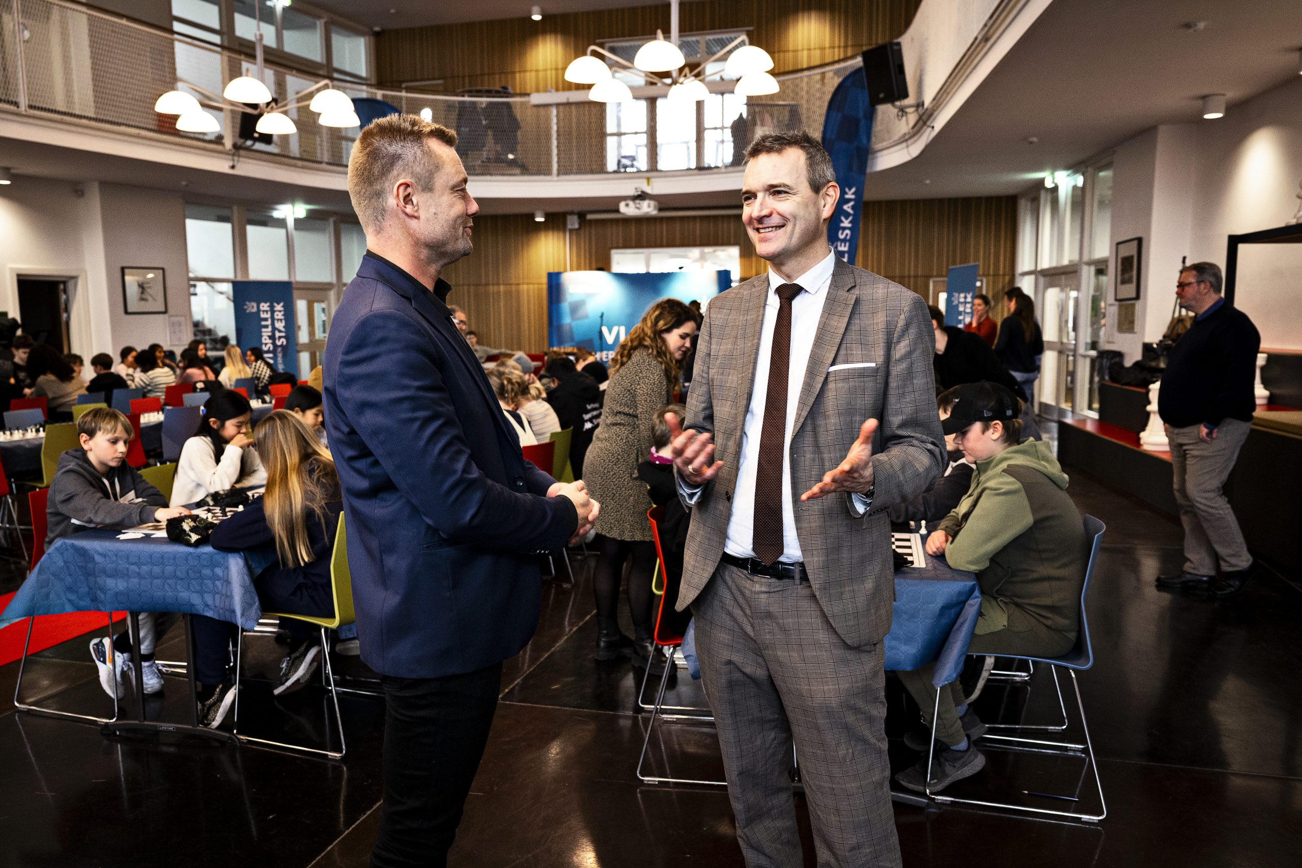 Mayor for Children and Youth Jakob Naesager opens the Schools' Chess Day
