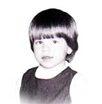 Childhood portrait of Anne West Colsted.