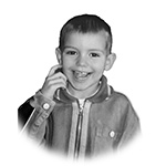 Childhood portrait of Mikkel Ihd-Bak.