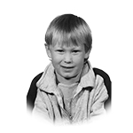 Childhood portrait of Niklas Hansen.