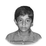 Childhood portrait of Shah Alam.